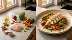 Pfannengemüse mit Hähnchen: saftig, bunt und in 30 Minuten auf dem Tisch