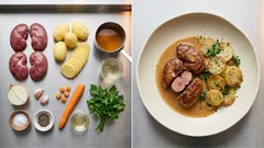 Schweinenieren sanft geschmort – mit knusprigen Bratkartoffeln wie früher