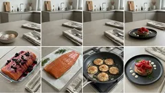 Graved Lachs mit schwarzen Johannisbeeren – kalt gebeizt, serviert auf Blinis