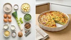 Lauchtarte mit Erbsen und Walnüssen – knusprig, cremig und gut vorzubereiten