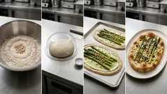 Spargel-Bärlauch-Fladen vom Blech: knusprig, cremig und in 20 Minuten fertig