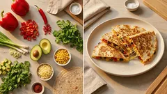 Vegane Quesadillas in 15 Minuten: außen knusprig, innen schön saftig