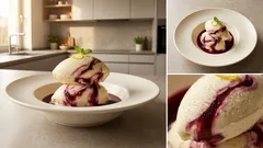 Cremiges Kirscheis mit Vanille und Kirschswirl – so gelingt die Marmorierung zu Hause