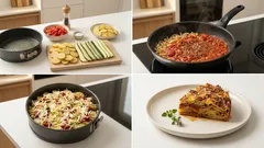 Italienischer Gemüseauflauf aus dem Ofen – mit Kartoffeln, Zucchini und Käsekruste