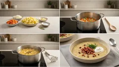 Kartoffelsuppe mit Möhren und Wiener Würstchen – cremig, deftig und einfach gemacht