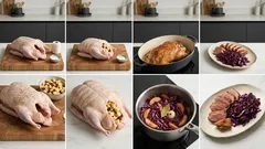 Ente mit Apfelfüllung und Rotkohl: so gelingt der Festtagsbraten im Ofen