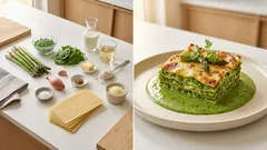 Grüne Lasagne mit Spargel & Erbsen – cremig, vegetarisch und perfekt für den Frühling